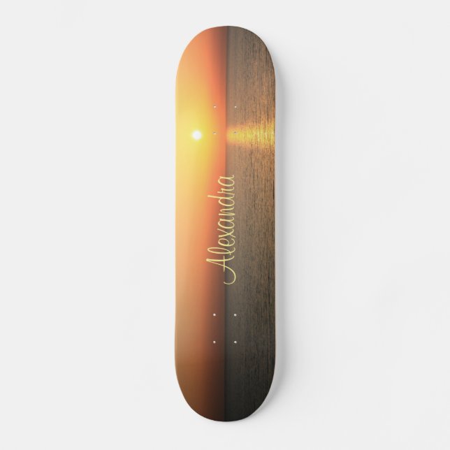 Skateboard Ciel du soleil (Recto)
