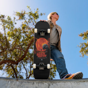 Skateboard Cimetière Spatial Crâne Halloween Galaxie des Horr