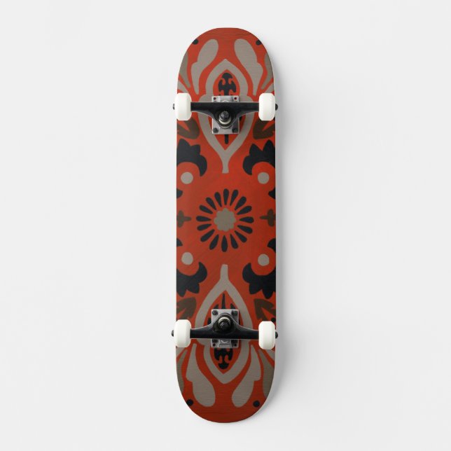 Skateboard Cinnabar Suzani II (Recto)