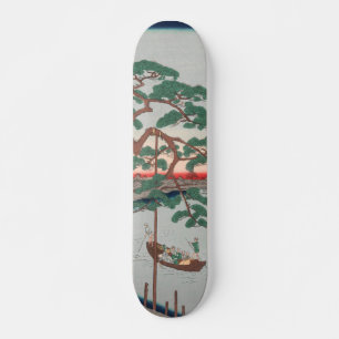 Skateboard Cinq pins au canal d'Onagi Vintage Ukiyo-e Japonai