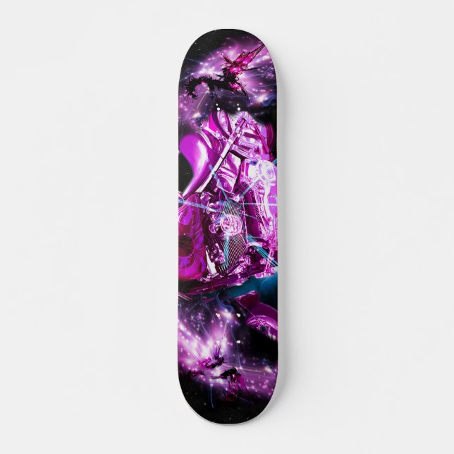 Skateboard Circuler En Rose (Devant)