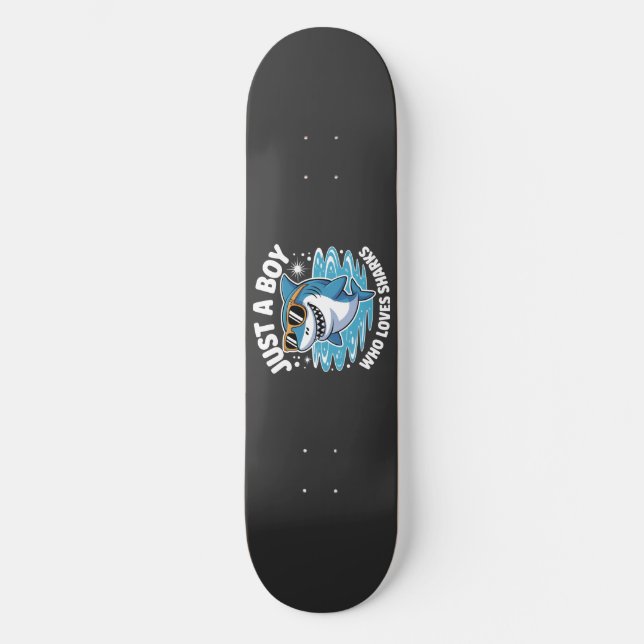 Skateboard Citation drôle sur les requins  (Recto)