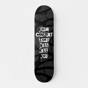 Skateboard Citation Motivationnelle Gras Style Graffiti
