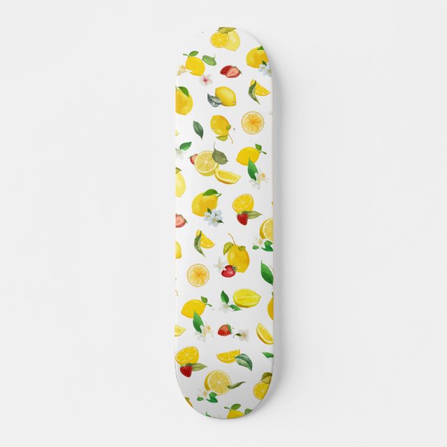 Skateboard Citron & Fraise 2 (Devant)