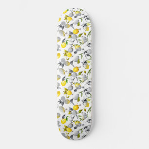 Skateboard citrons aquarelle 14