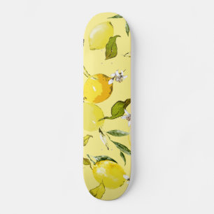Skateboard citrons aquarelle 15