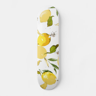 Skateboard citrons aquarelle 17