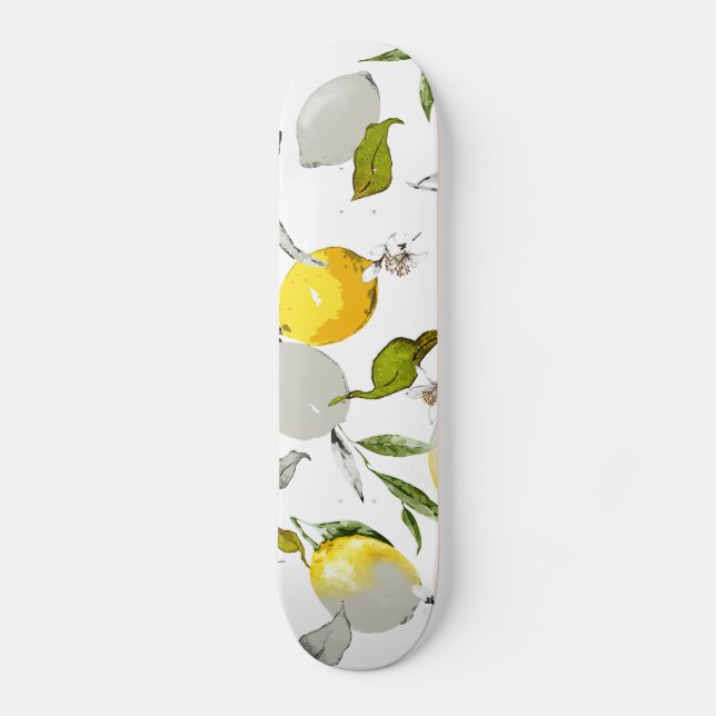 Skateboard Citrons aquarelle 20 (Recto)