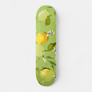 Skateboard citrons aquarelle 23
