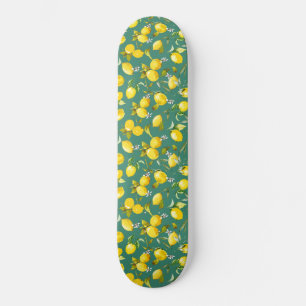 Skateboard citrons d'aquarelle 6
