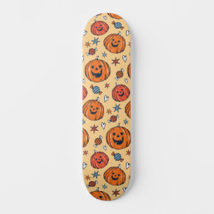 Skateboard Citrouille éffrayant Motif Halloween