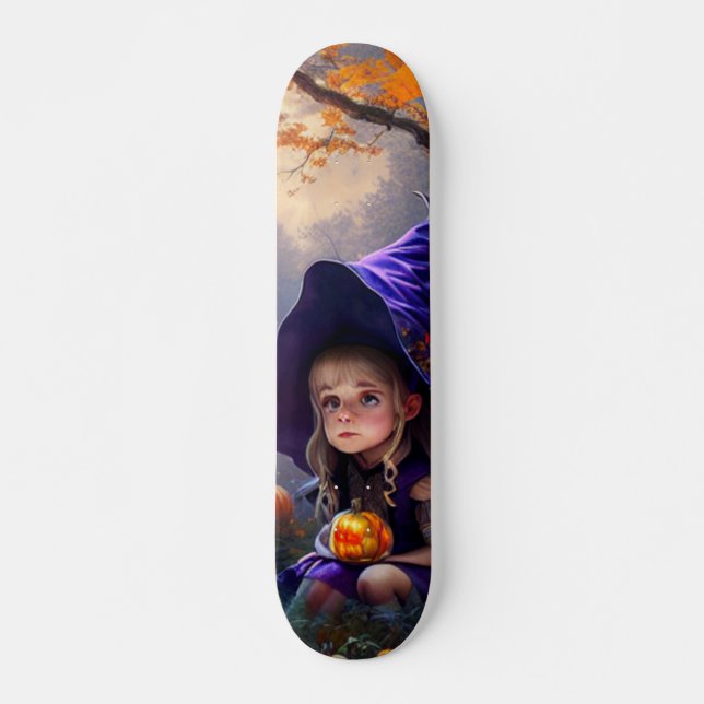 Skateboard citrouille/whimsical/Halloween/dessin animé (Devant)