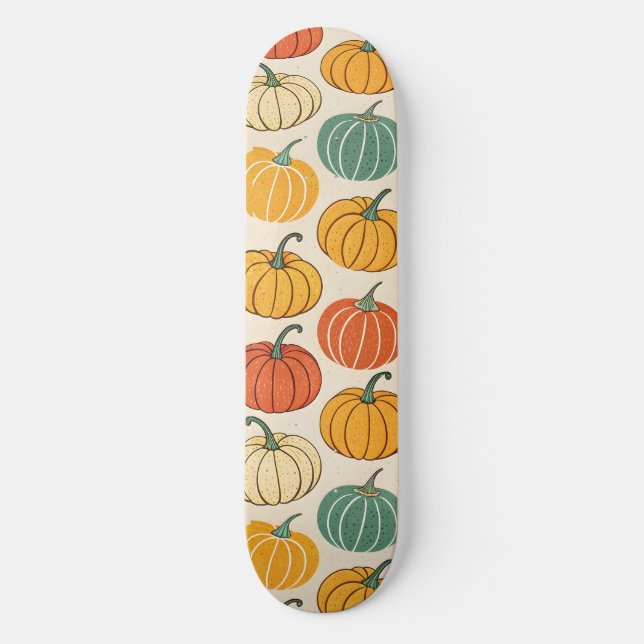 Skateboard Citrouilles d'Halloween (Recto)