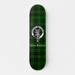 Skateboard Clan Forbes Tartan et Insigne de crête
