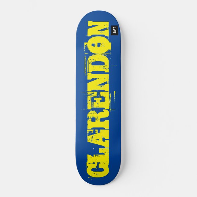 SKATEBOARD CLARENDON SKATEBOARDS / JMT (Recto)