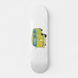 Skateboard Classic lime green van cartoon