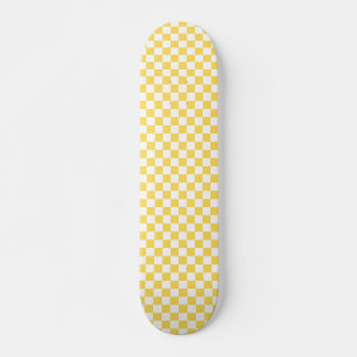 Skateboard Classic visual yellow checkerboard 