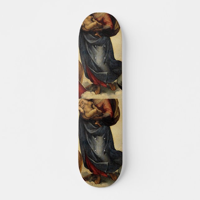 Skateboard Classique de Raphael "Vierge Sixtine" (vers 1513) (Devant)