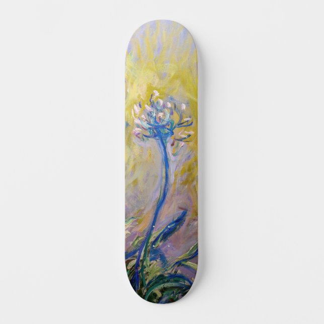 Skateboard Claude Monet - Agapanthus (Recto)