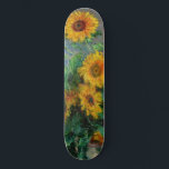 Skateboard Claude Monet - Bouquet de tournesols<br><div class="desc">Bouquet de tournesols / Bouquet de tournois - Claude Monet,  Huile sur toile,  1881</div>