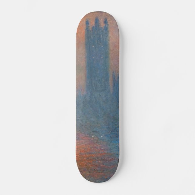 Skateboard Claude Monet - Chambres du Parlement Londres (Recto)