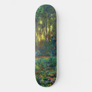 Skateboard Claude Monet - Coin d'un étang avec des Nénuphars