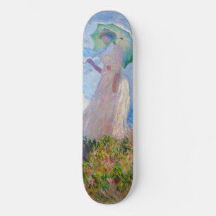 Skateboard Claude Monet - Femme avec Parasol face à gauche