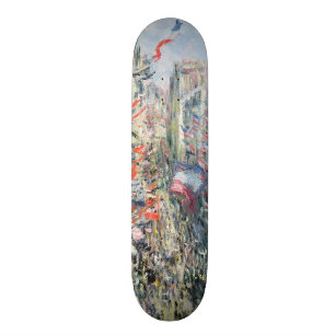 Skateboard Claude Monet   la rue Montorgueil, Paris