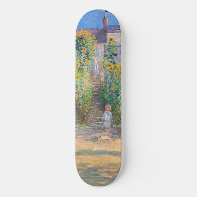 Skateboard Claude Monet - Le jardin de l'artiste à Vetheuil (Recto)