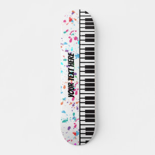 Skateboard Clavier de piano Musicien personnalisé
