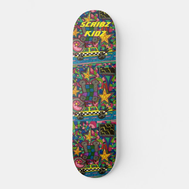 SKATEBOARD CLAVIER SCRIBZ KIDZ / JMT (Recto)