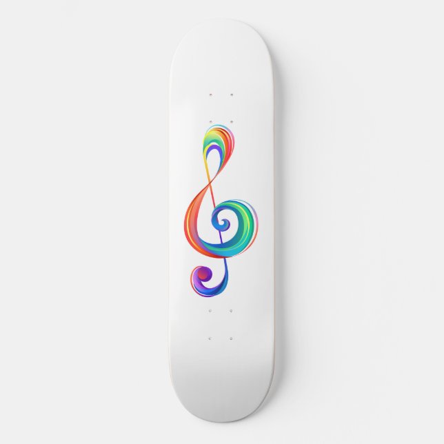 Skateboard Clé arc-en-ciel (Recto)