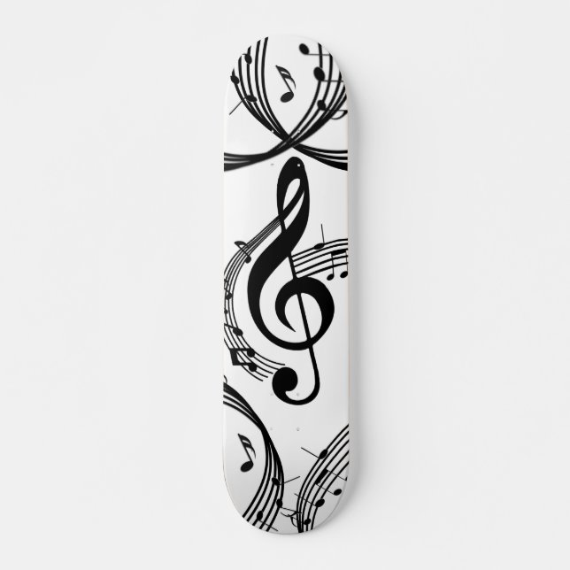 Skateboard Climactic G Clef Music (Devant)