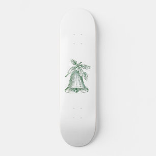 Skateboard Cloche de Noël avec Holly