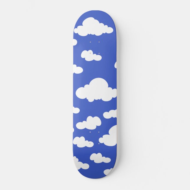 Skateboard Cloudy Blue Sky (Recto)
