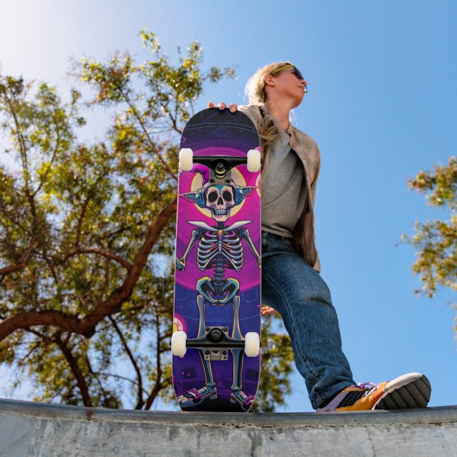 Skateboard clown à squelette (Extérieur 1)