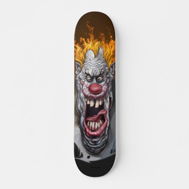 Skateboard clown brûlant (Devant)