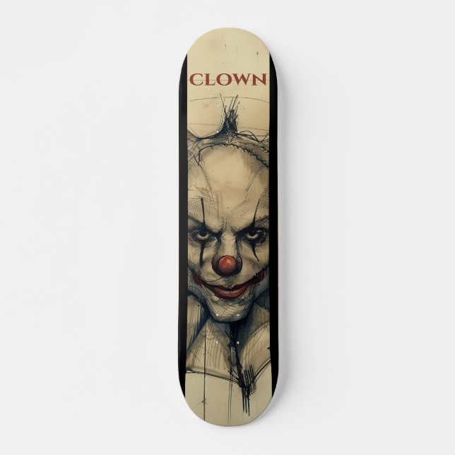 Skateboard Clown effrayant (Devant)