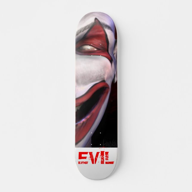 Skateboard Clown mauvais (Devant)
