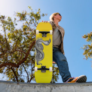 Skateboard Cobra jaune -