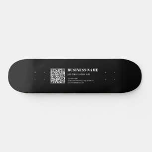 Skateboard Code QR personnalisé & Texte rétro-moderne modifia
