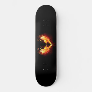 Skateboard Coeur de feu ange avec ailes