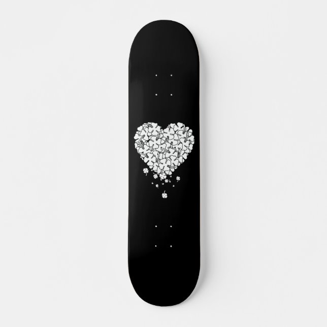 Skateboard Cœur de trèfle (Devant)