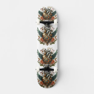 Skateboard Coeur de vapeur : engrenages de la passion