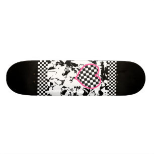 Skateboard Coeur grunge de tatouage