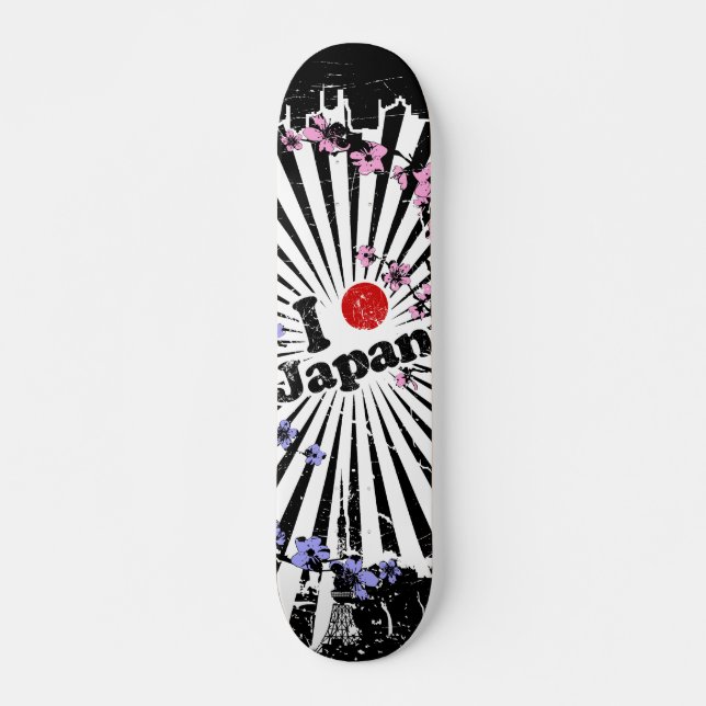 Skateboard Coeur I (point) Japon (Devant)
