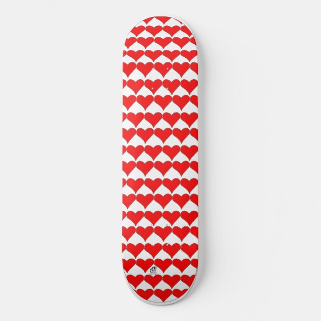 Skateboard Coeurs (Recto)