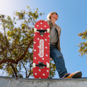 Skateboard Cœurs Joyuse Saint-Valentin Moderne Amour Motif