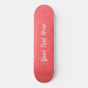 Skateboard Coeurs mignons - Ajouter votre texte spécial / nom