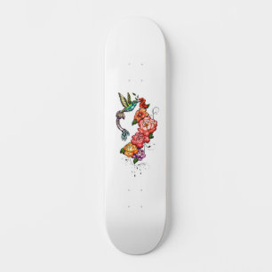 Skateboard Colibri Floral